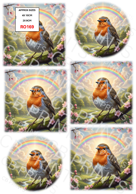 Robin Decoupage Print RO169 | Mulberry Paper