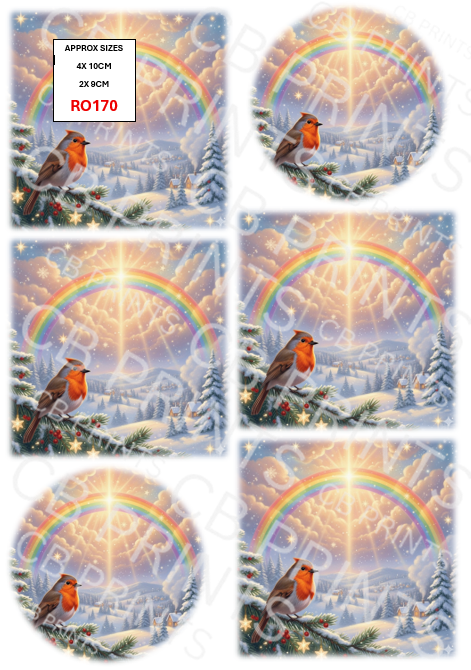 Robin Decoupage Print RO170 | Mulberry Paper