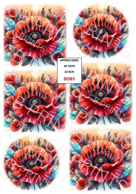 Remembrance Soldier Decoupage Paper Print SO61 – Mulberry Paper