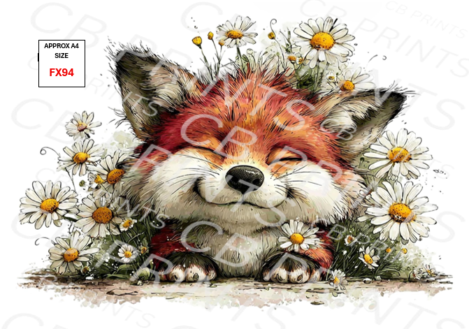 Fox Decoupage Print FX94 | Mulberry Paper