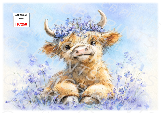 Highland cow design HC250
