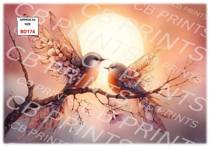 Bird Decoupage Print BD174 | Mulberry Paper