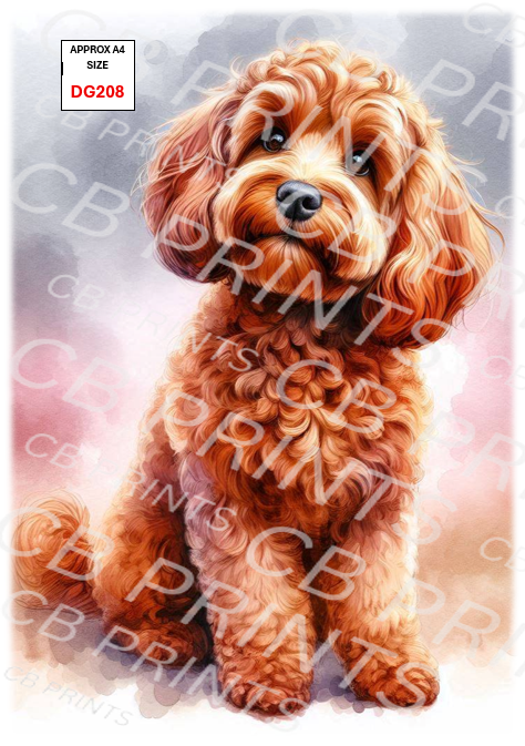 Dog Decoupage Print DG208 | Mulberry Paper