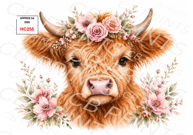 Highland cow design HC255