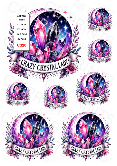 Crystal Decoupage Paper CS20 – Mulberry Paper Print