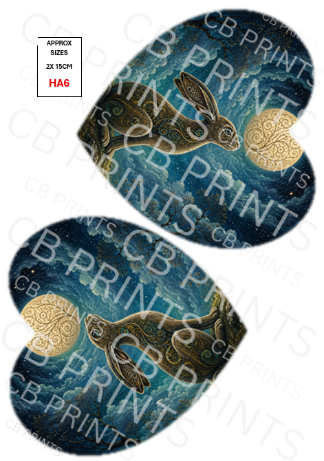 Hare Decoupage Print HA6 | Mulberry Paper