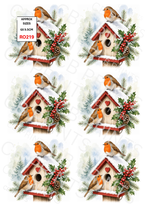 Robin Decoupage Print RO219 | Mulberry Paper