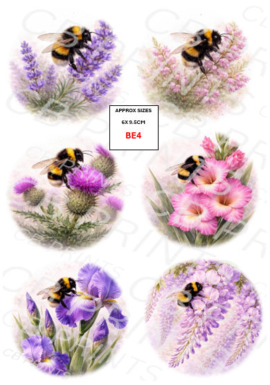 Bee Decoupage Print BE4 | Mulberry Paper