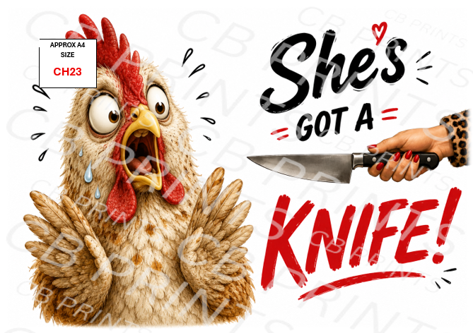 Chicken Decoupage Print CH23 | Mulberry Paper