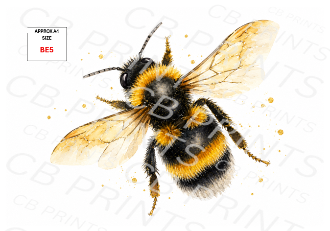 Bee Decoupage Print BE5 | Mulberry Paper