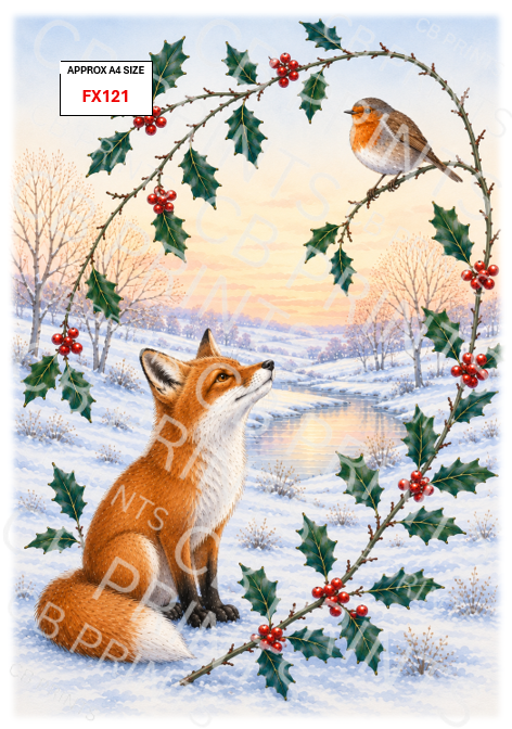 Fox Decoupage Print FX121 | Mulberry Paper