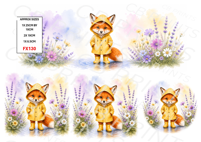 Fox Decoupage Print FX130 | Mulberry Paper