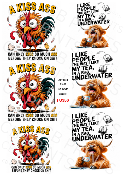 Funny Decoupage Print FU356 | Mulberry Paper