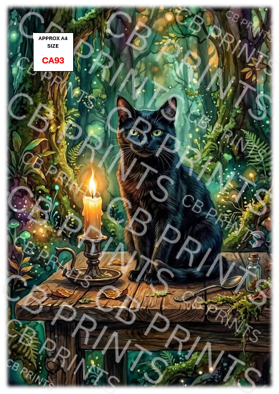 Cat Decoupage Paper Print CA93 | Mulberry Paper