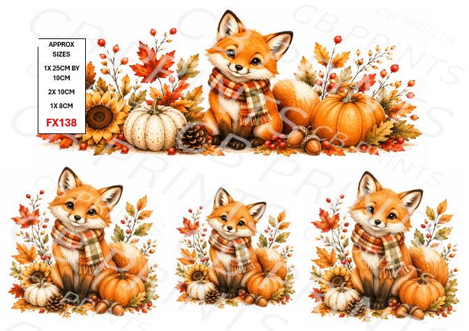 Fox Decoupage Print FX138 | Mulberry Paper