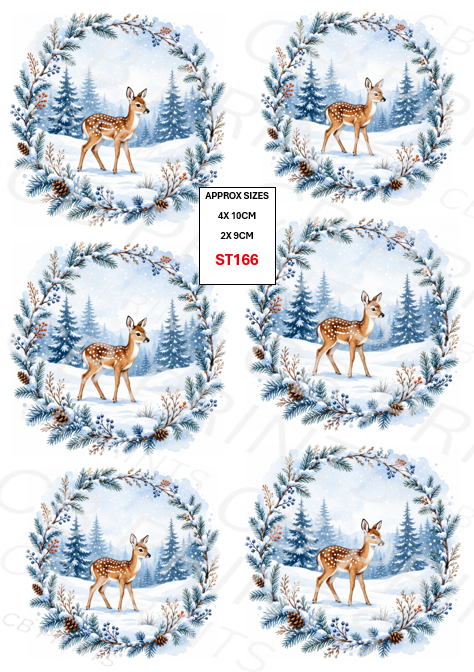 Stag Decoupage Print ST166 | Mulberry Paper