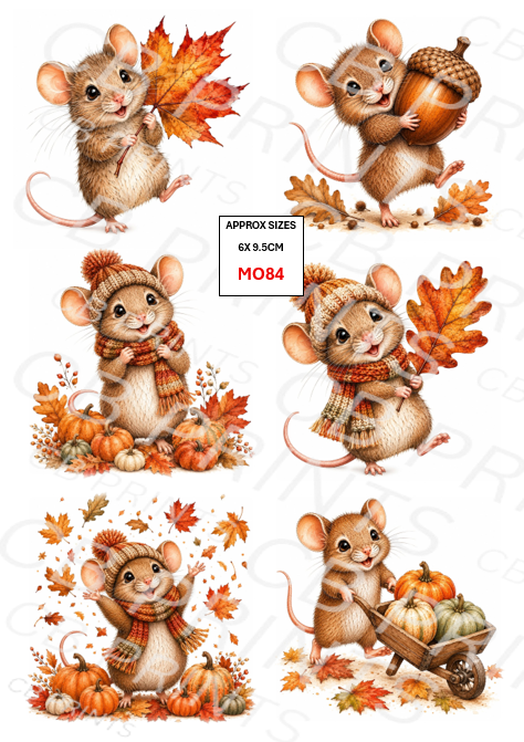 Mouse Decoupage Paper MO84 – Mulberry Paper Print