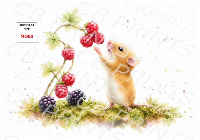 Mouse Decoupage Paper MO86 – Mulberry Paper Print