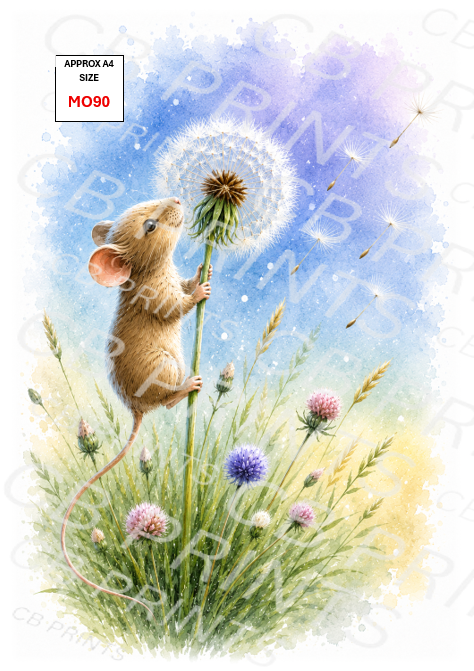 Mouse Decoupage Paper MO90 – Mulberry Paper Print
