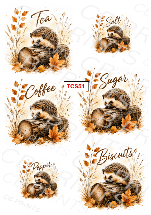 Hedgehog Decoupage Print TCS51 | Mulberry Paper