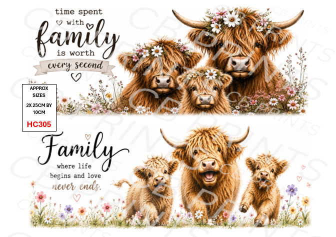 Highland Cow Decoupage Print HC305 | Mulberry Paper