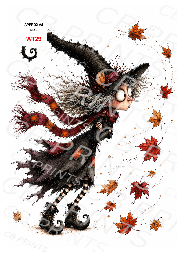 Witch Decoupage Paper Print WT29 – Mulberry Paper