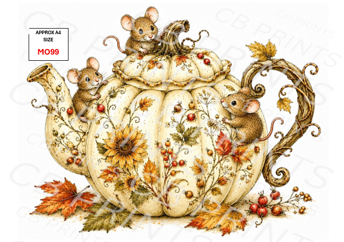 Mouse Decoupage Paper MO99 – Mulberry Paper Print