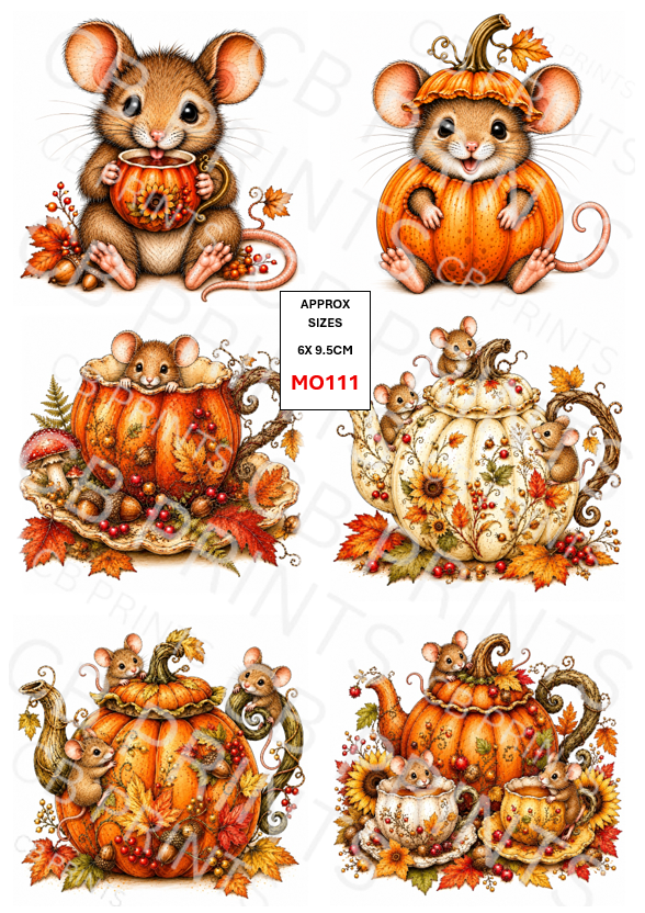 Mouse Decoupage Paper MO111 – Mulberry Paper Print