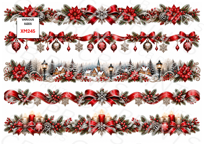 Christmas Decoupage Paper Print XM245 – Mulberry Paper