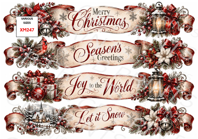 Christmas Decoupage Paper Print XM247 – Mulberry Paper