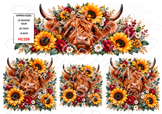 Highland Cow Decoupage Print HC329 | Mulberry Paper