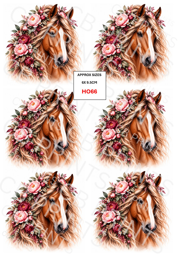 Horse Decoupage Paper HO66 – Mulberry Paper Print