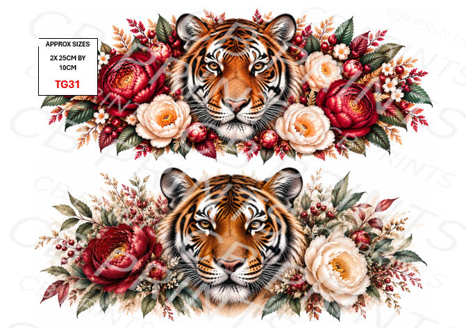 Tiger Decoupage Print TG31 | Mulberry Paper