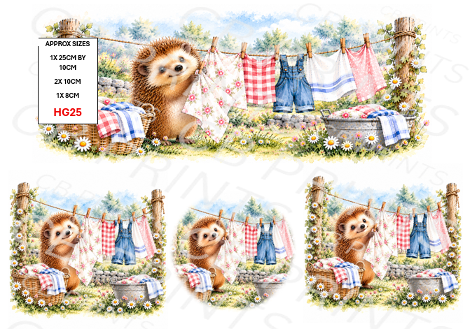 Hedgehog Decoupage Print HG26 | Mulberry Paper