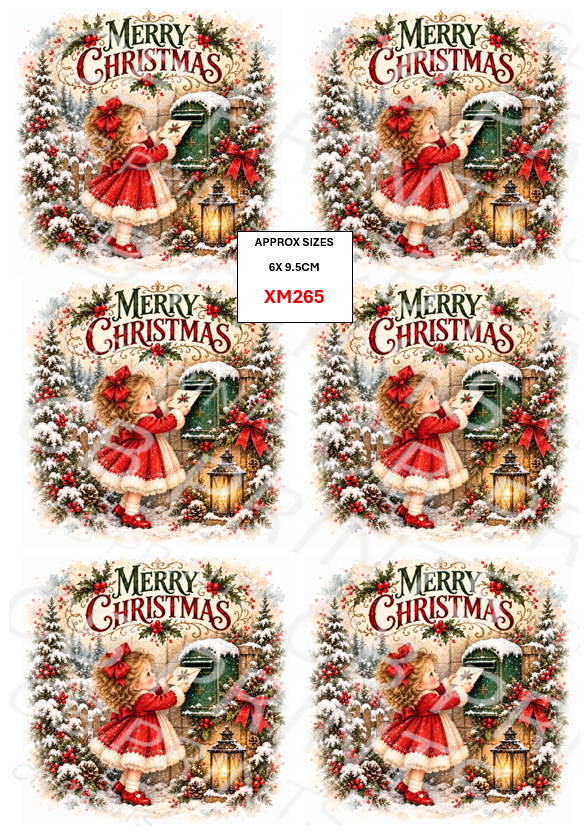 Christmas Decoupage Paper Print XM265 – Mulberry Paper