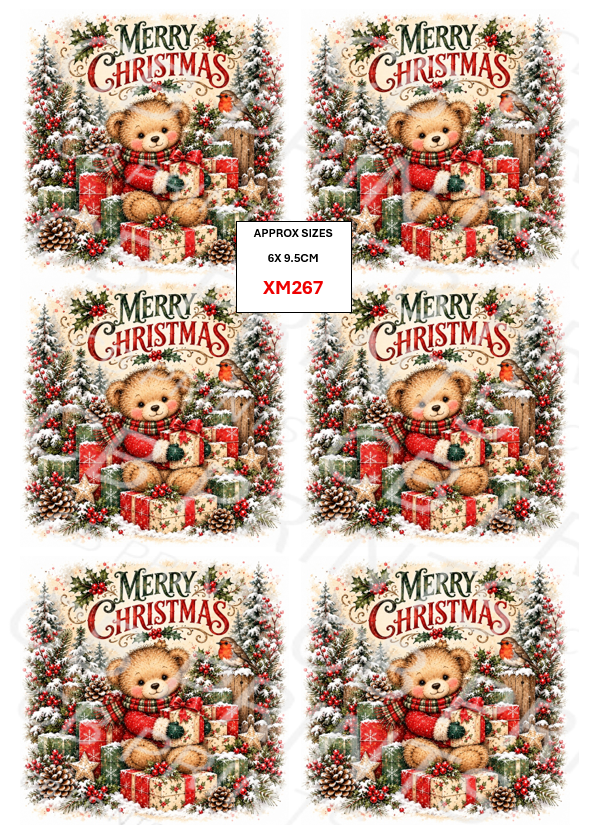 Christmas Decoupage Paper Print XM267 – Mulberry Paper
