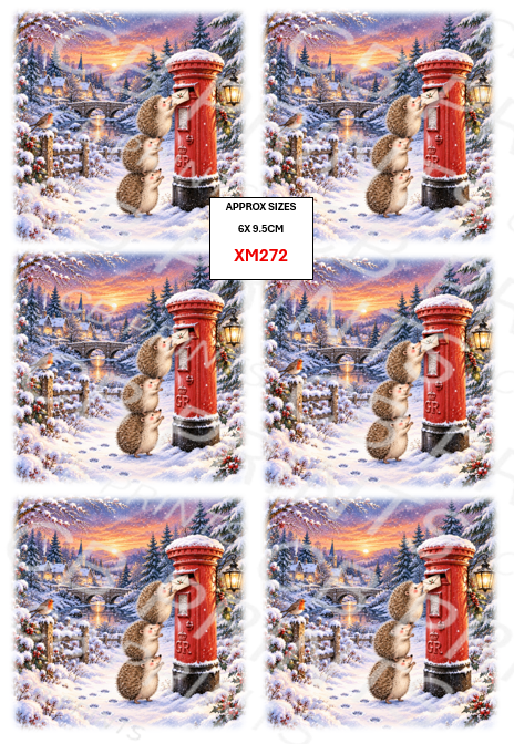 Christmas Decoupage Paper Print XM272 – Mulberry Paper