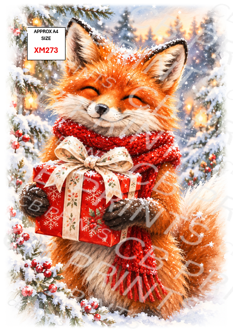 Christmas Decoupage Paper Print XM273 – Mulberry Paper