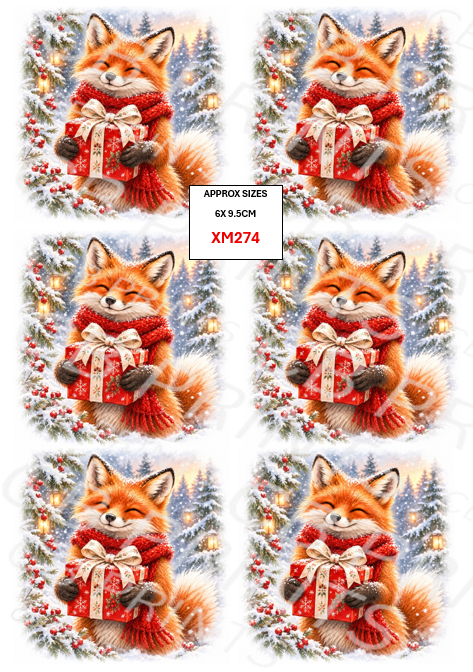 Christmas Decoupage Paper Print XM274 – Mulberry Paper