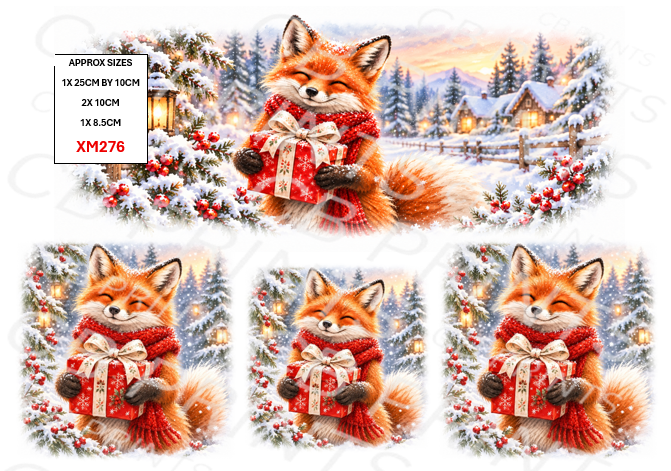 Christmas Decoupage Paper Print XM276 – Mulberry Paper