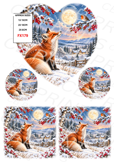 Fox Decoupage Print FX179 | Mulberry Paper