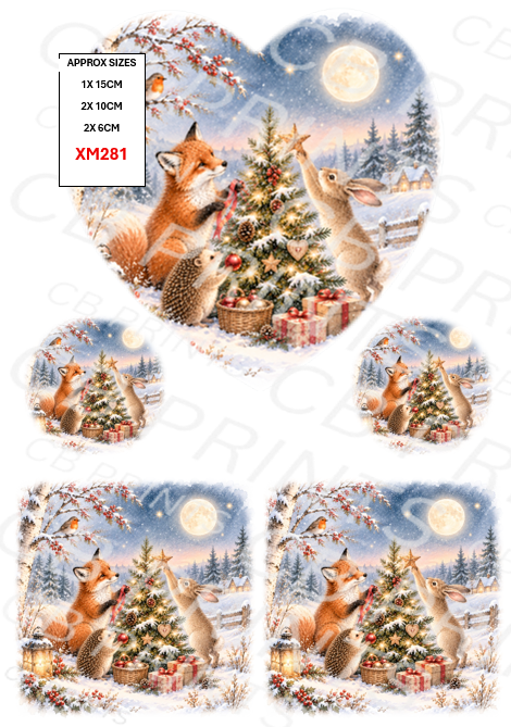 Christmas Decoupage Paper Print XM281 – Mulberry Paper