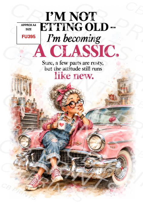 Funny Decoupage Print FU395 | Mulberry Paper