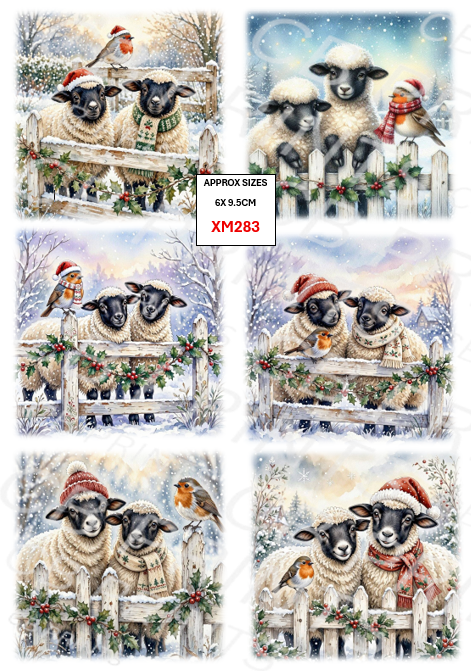 Christmas Decoupage Paper Print XM283 – Mulberry Paper
