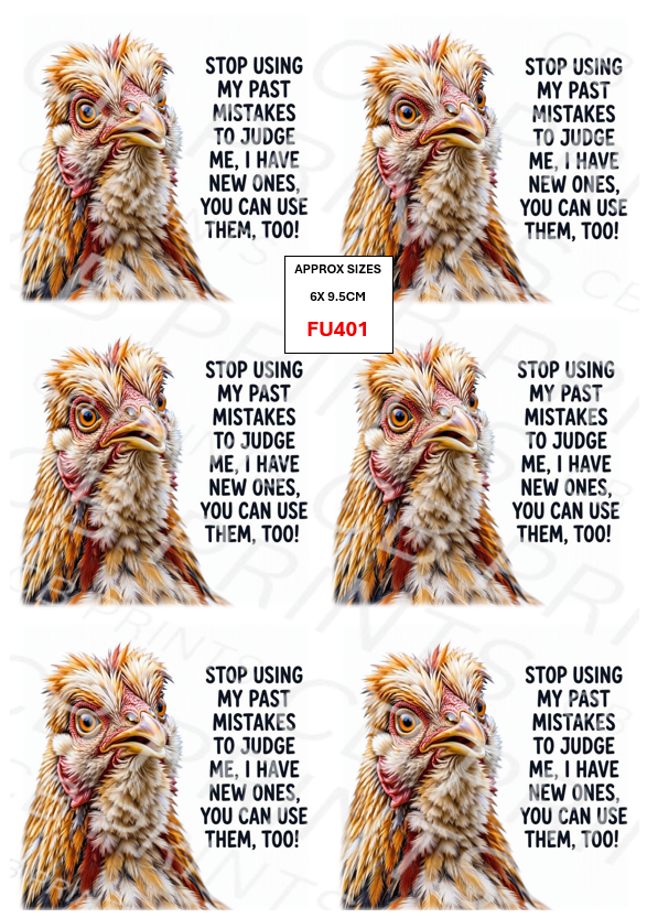 Funny Decoupage Print FU401 | Mulberry Paper