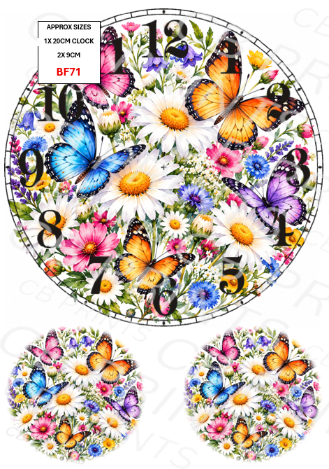 Butterfly Decoupage Paper Print BF71 – Mulberry Paper