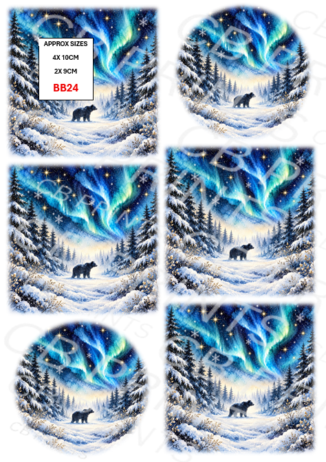 Brown Bear Decoupage Paper BB24 – Mulberry Paper Print