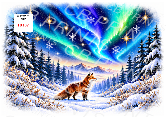 Fox Decoupage Print FX187 | Mulberry Paper