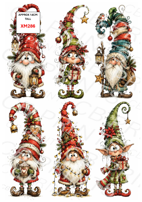Christmas Decoupage Paper Print XM286 – Mulberry Paper