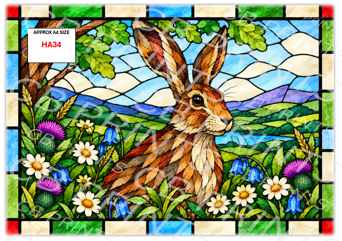 Hare Decoupage Print HA30 | Mulberry Paper